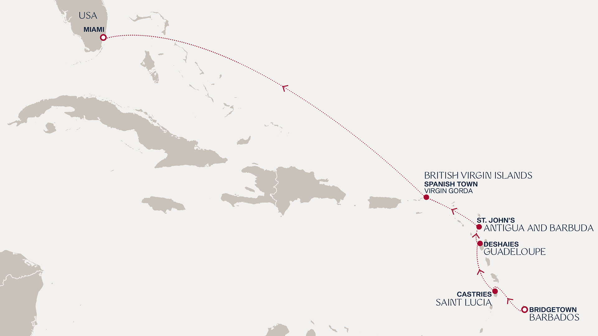 itinerario Caraibi Explora Journeys