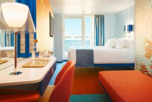 Cabina con balcone di una nave da crociera (Costa Crociere)