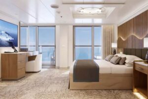 Sky Suite è la cabina più grande e premium con sistemazioni fino a un massimo di cinque ospiti Sky Suite è la cabina più grande e premium con sistemazioni fino a un massimo di cinque ospiti